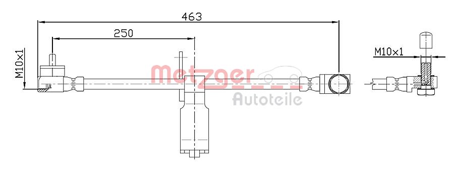 METZGER Gumifékcső 4112540_METZ